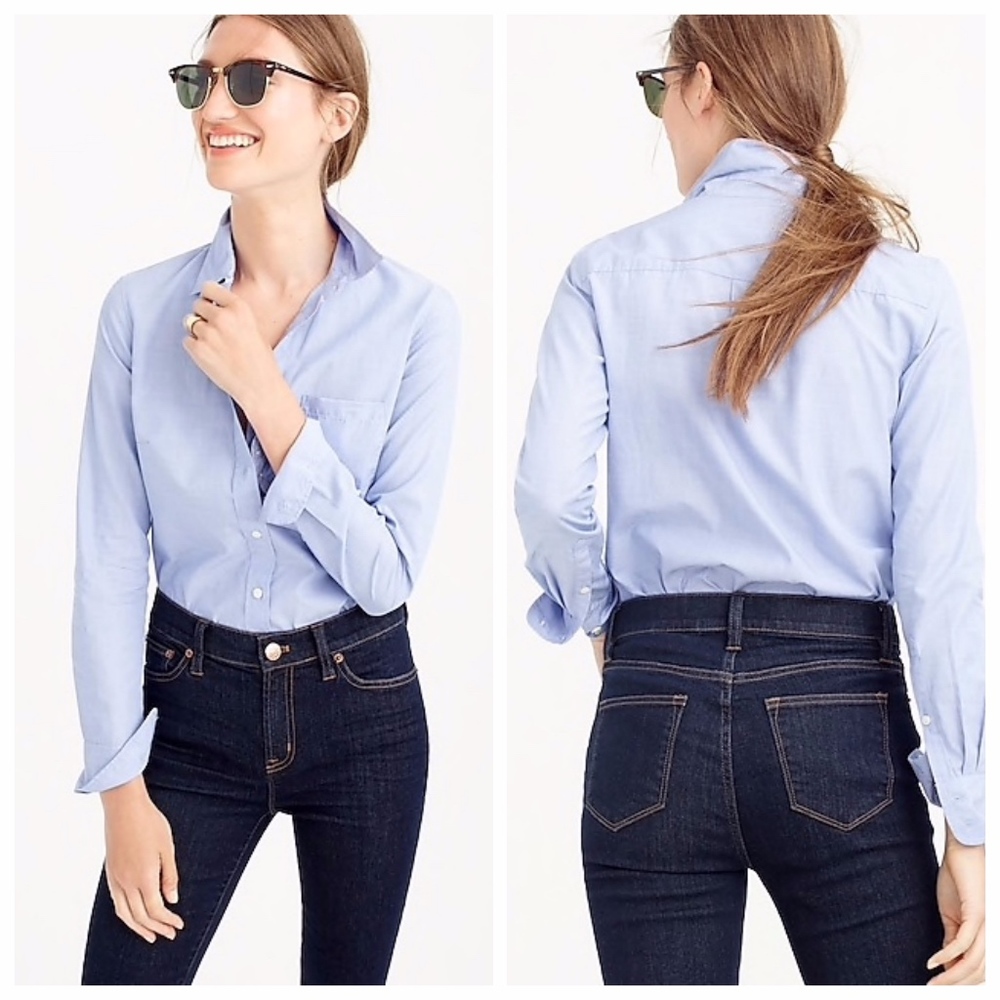 NWT J.Crew Everyday Shirt in End-On-End Cotton
